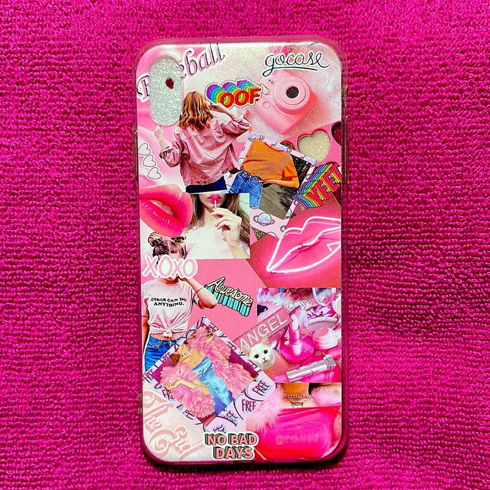 XS Max Phone Case Pink Things